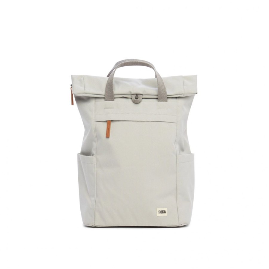 Bags Roka London | Finchley A Medium Sustainable Canvas Mist