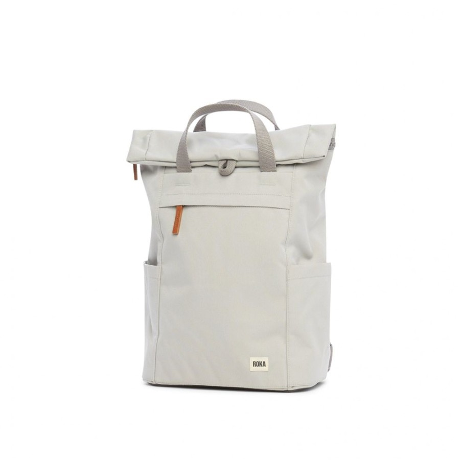 Bags Roka London | Finchley A Medium Sustainable Canvas Mist