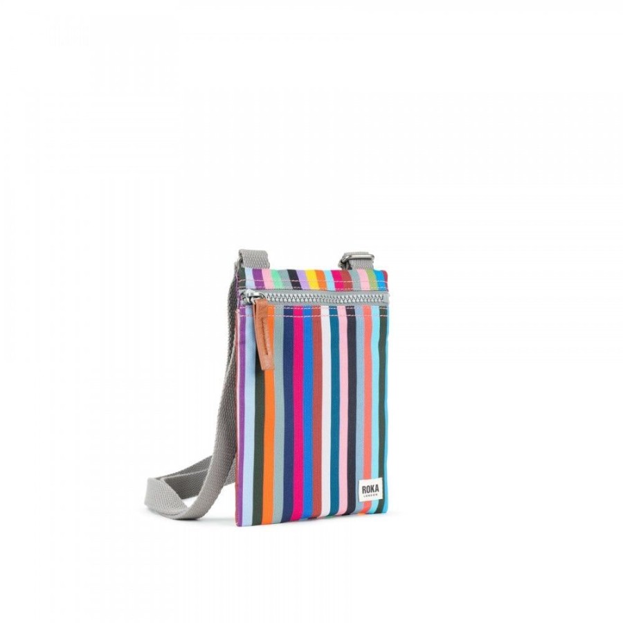 Bags Roka London | Chelsea Recycled Canvas Multi Stripe