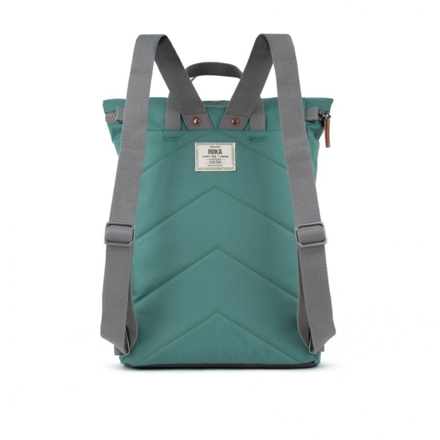 Bags Roka London | Finchley A Large Recycled Canvas Sage