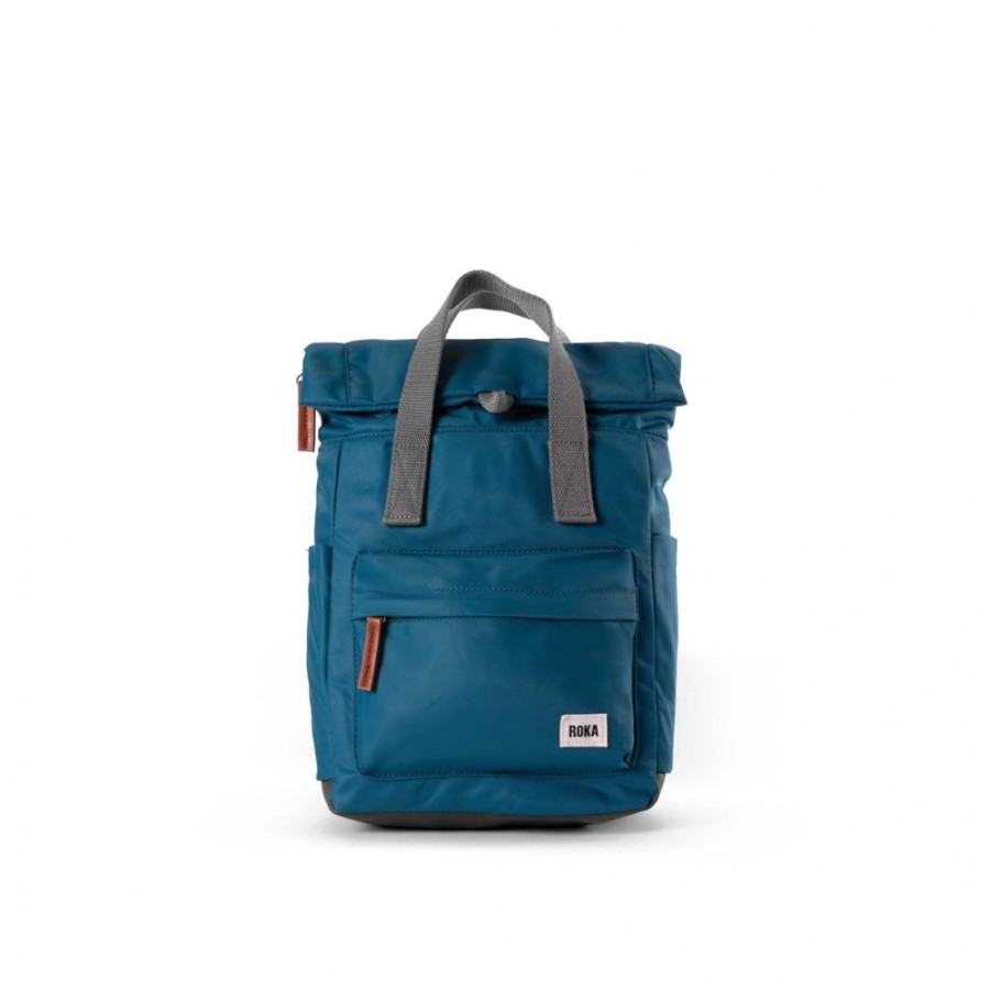 Bags Roka London | Canfield B Small Sustainable Nylon Marine