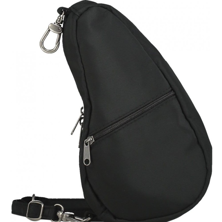 Bags Healthy Back Bag | 7100 Bk Black Microfibre Mini Baglett