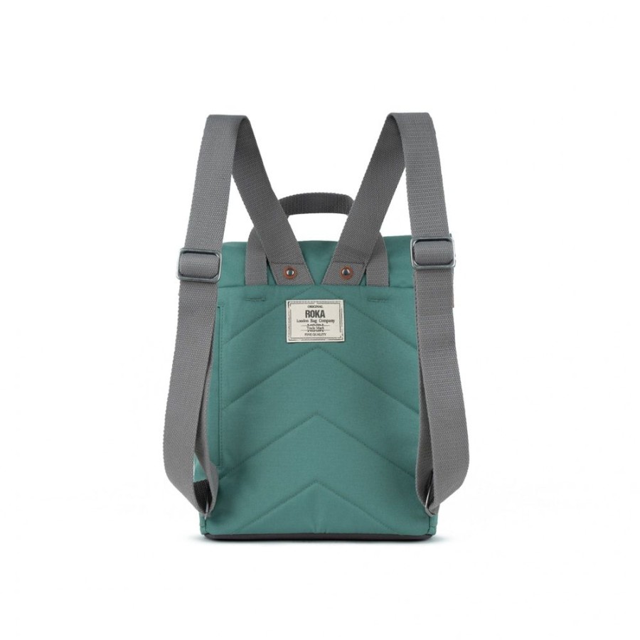 Bags Roka London | Finchley A Small Recycled Canvas Sage