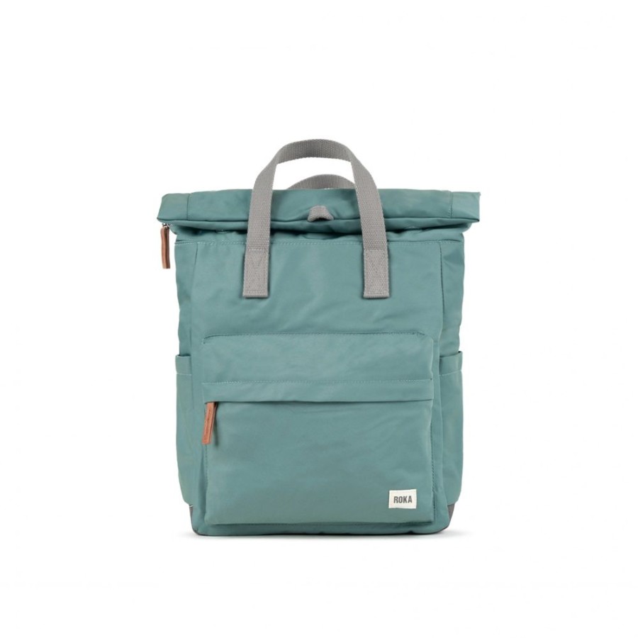 Bags Roka London | Canfield B Medium Recycled Nylon Sage