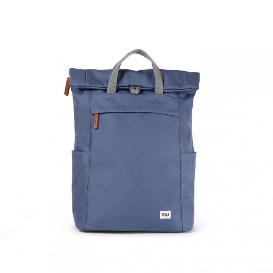 Bags Roka London | Finchley A Medium Sustainable Canvas Airforce