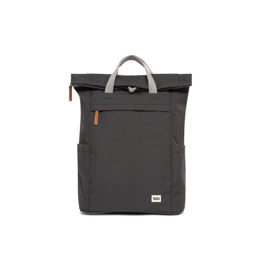 Bags Roka London | Finchley A Large Sustainable Canvas Ash