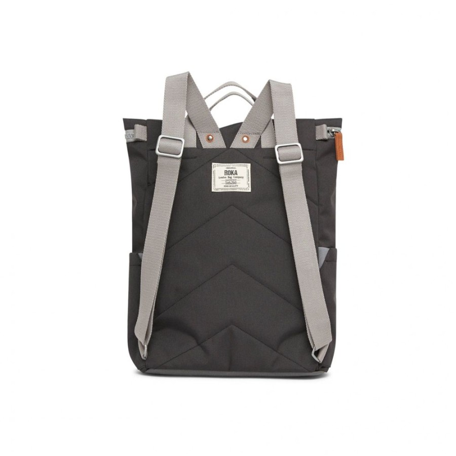 Bags Roka London | Finchley A Large Sustainable Canvas Ash