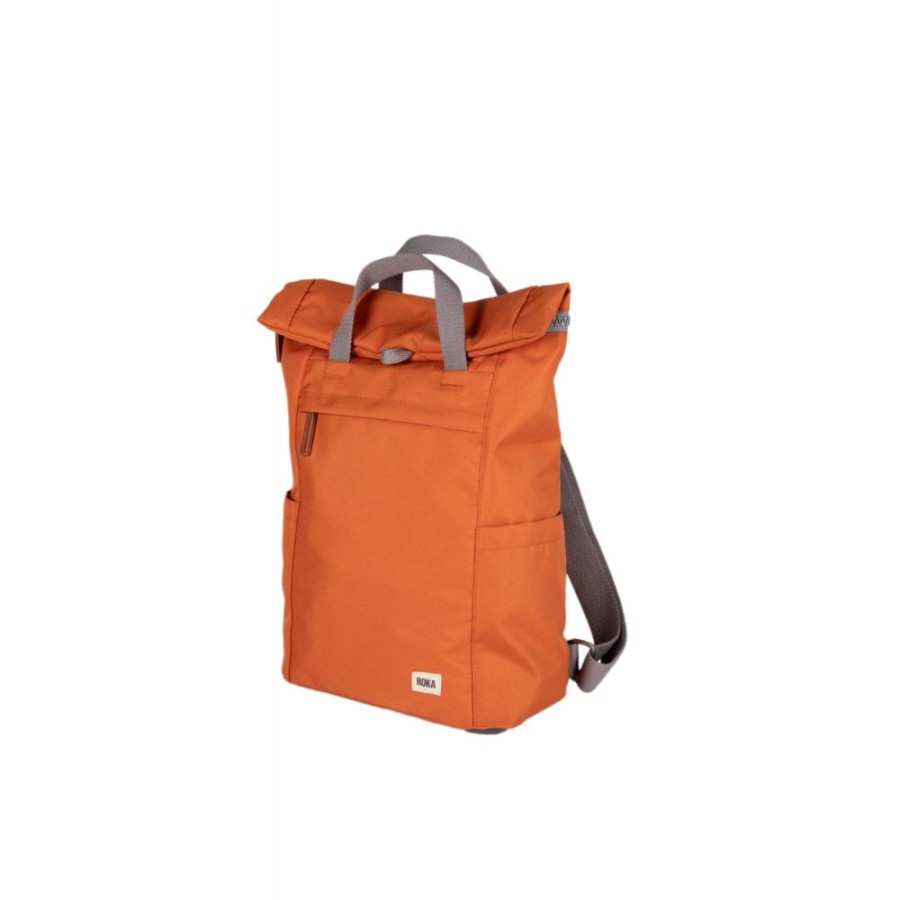 Bags Roka London | Finchley A Medium Sustainable Canvas Atomic Orange