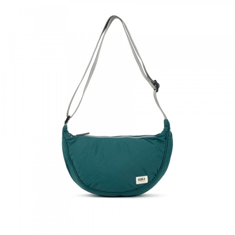 Bags Roka London | Farringdon Recycled Taslon Teal