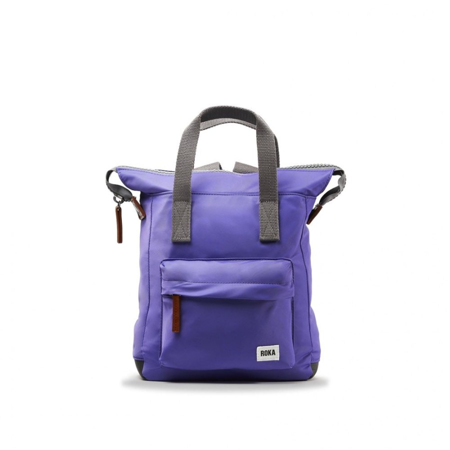 Bags Roka London | Bantry B Small Recycled Nylon Peri Purple