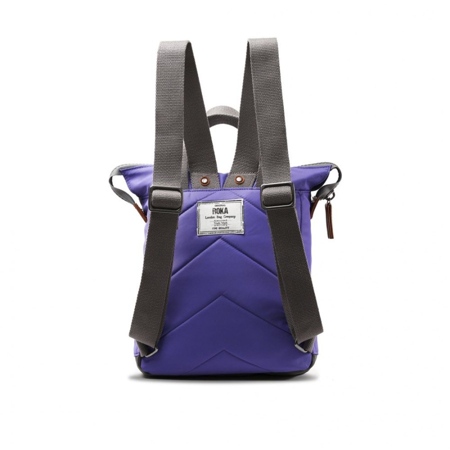 Bags Roka London | Bantry B Small Recycled Nylon Peri Purple