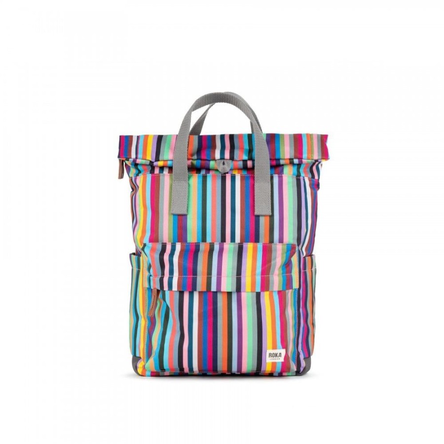 Bags Roka London | Canfield B Medium Sustainable Multi Stripe