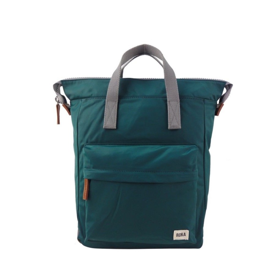 Bags Roka London | Bantry B Medium Sustainable Nylon Teal