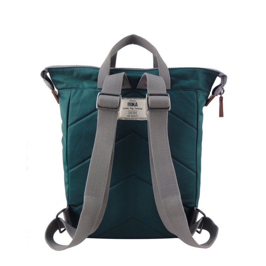 Bags Roka London | Bantry B Medium Sustainable Nylon Teal