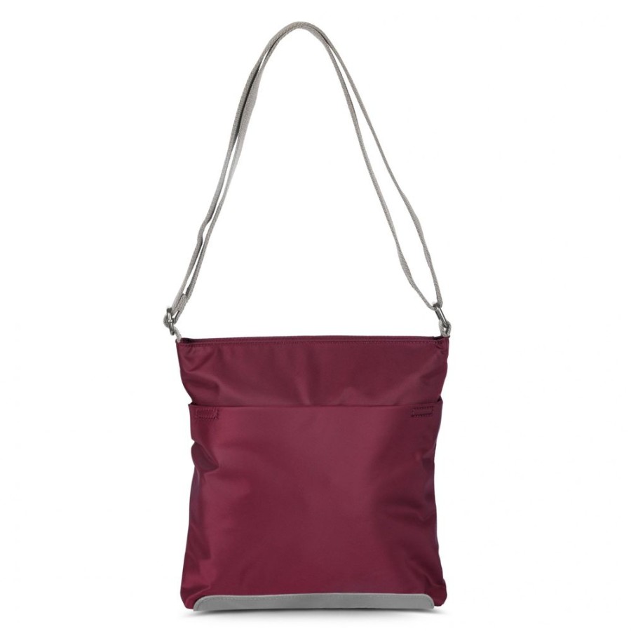 Bags Roka London | Kennington B Medium Sustainable Nylon Plum