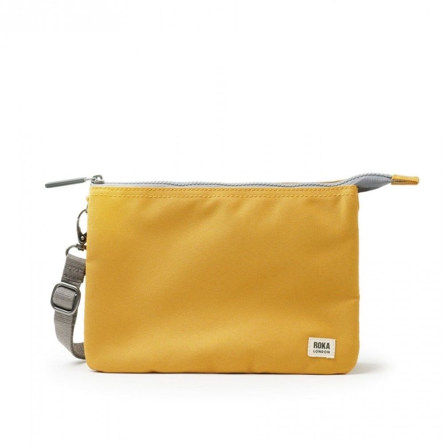 Bags Roka London | Carnaby Xl Recycled Canvas Flax