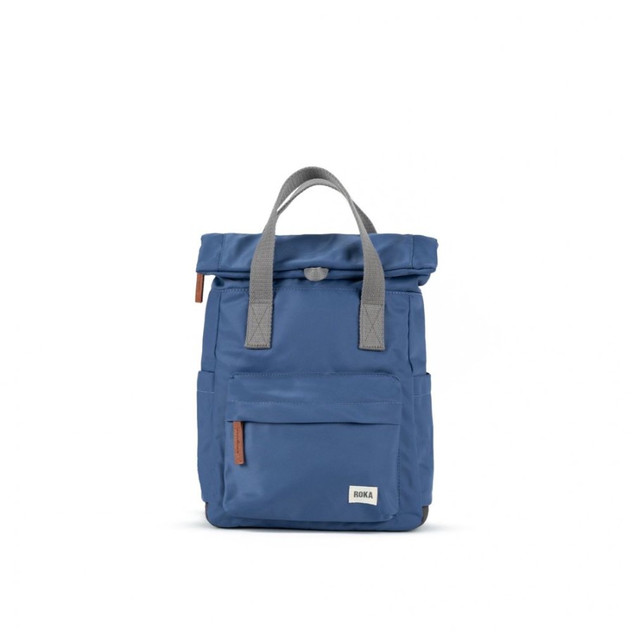 Bags Roka London | Canfield B Small Recycled Nylon Burnt Blue