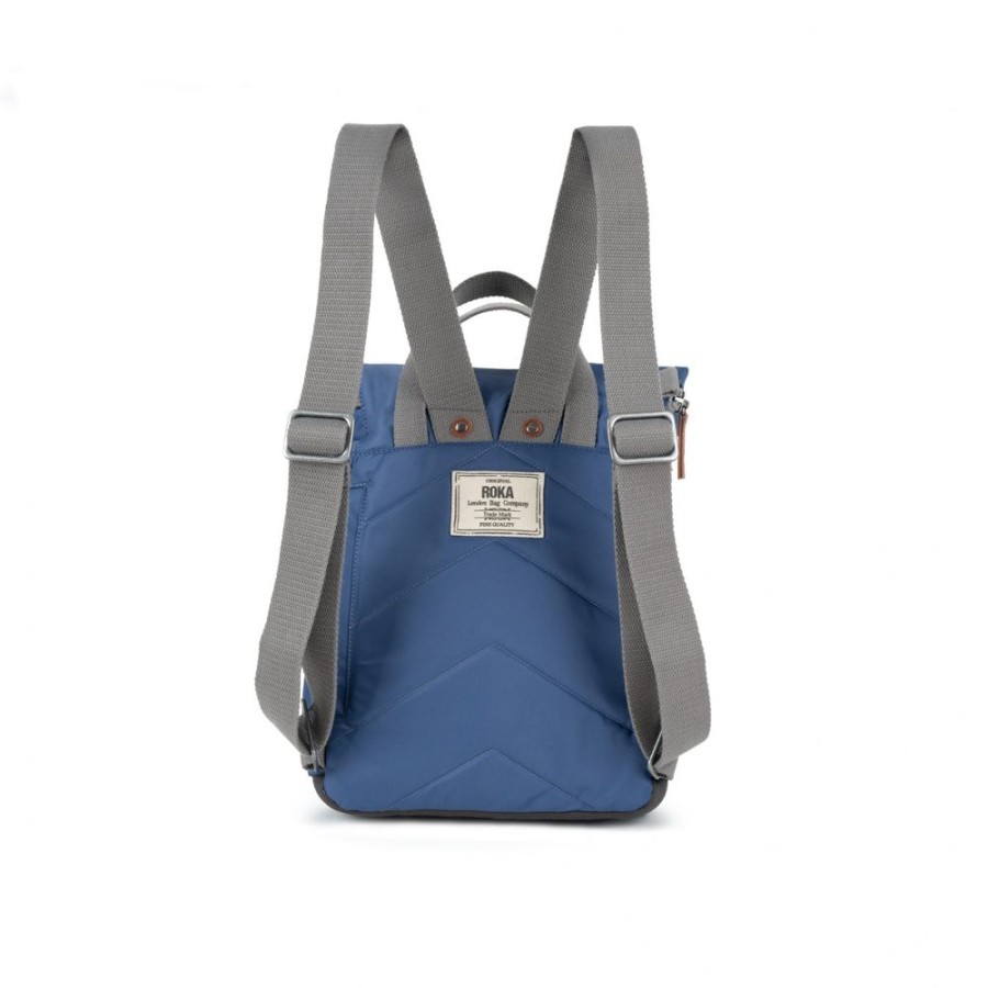 Bags Roka London | Canfield B Small Recycled Nylon Burnt Blue