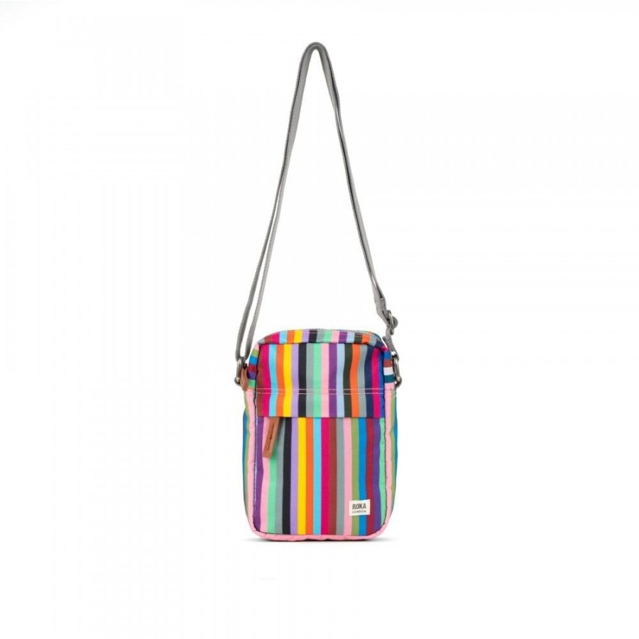 Bags Roka London | Bond Recycled Canvas Multi Stripe