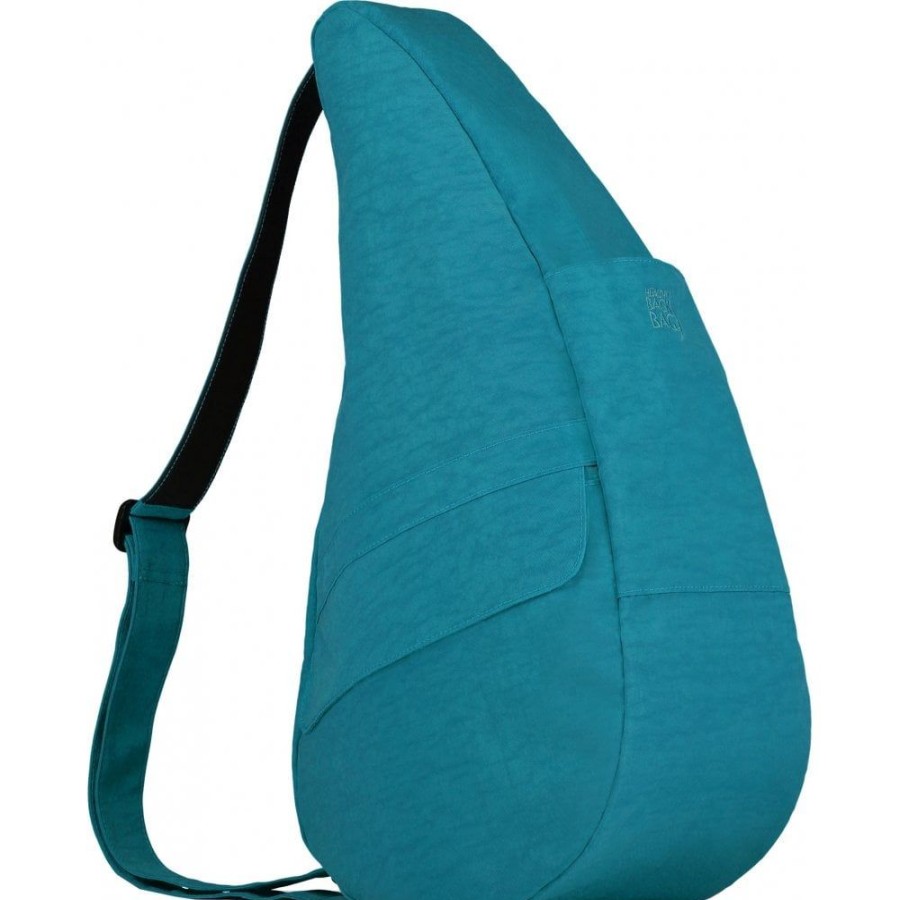 Bags Healthy Back Bag | 6304-Cp Capri Blue Textured Nylon Medium