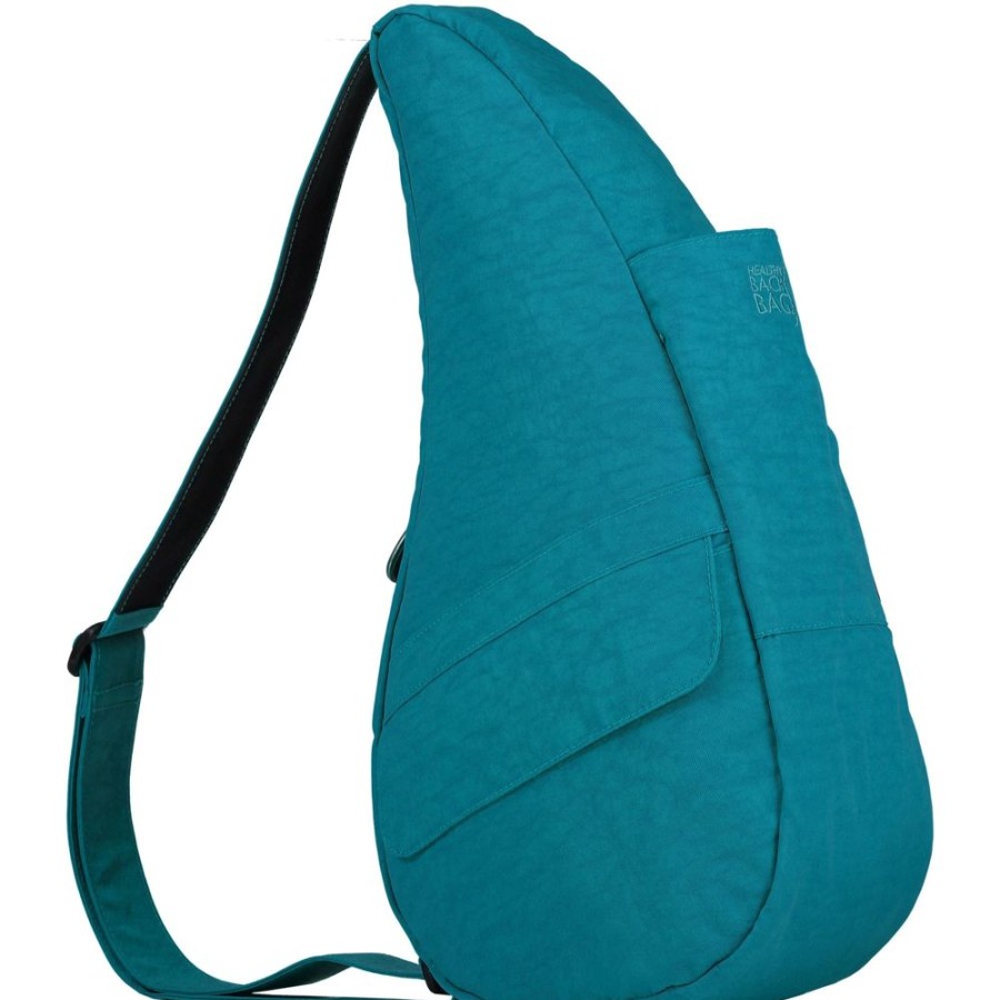 Bags Healthy Back Bag | 6303-Cp Capri Blue Textured Nylon Small