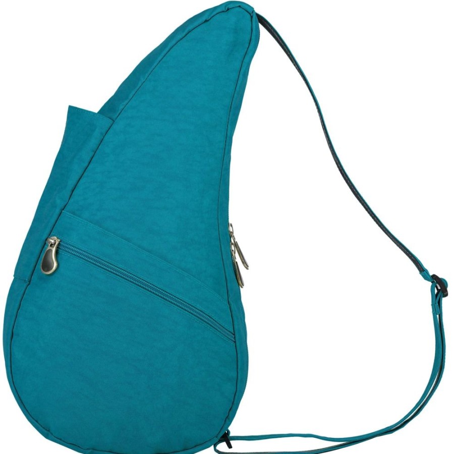 Bags Healthy Back Bag | 6303-Cp Capri Blue Textured Nylon Small