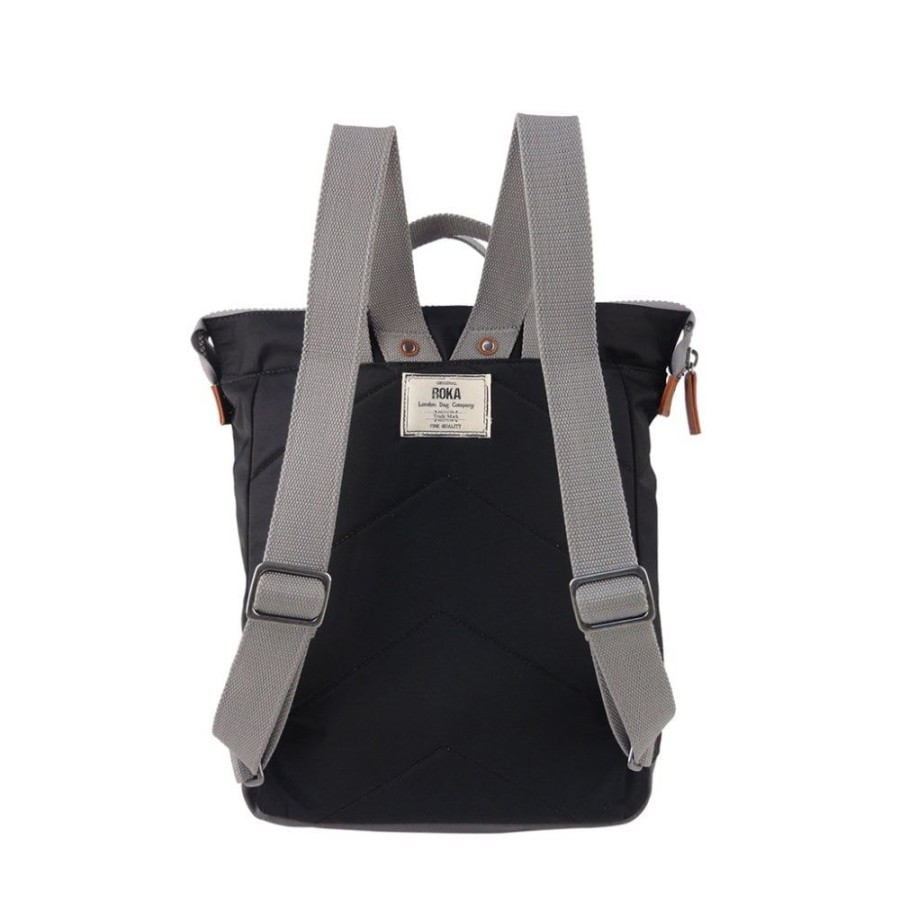 Bags Roka London | Bantry B Medium Sustainable Nylon Black