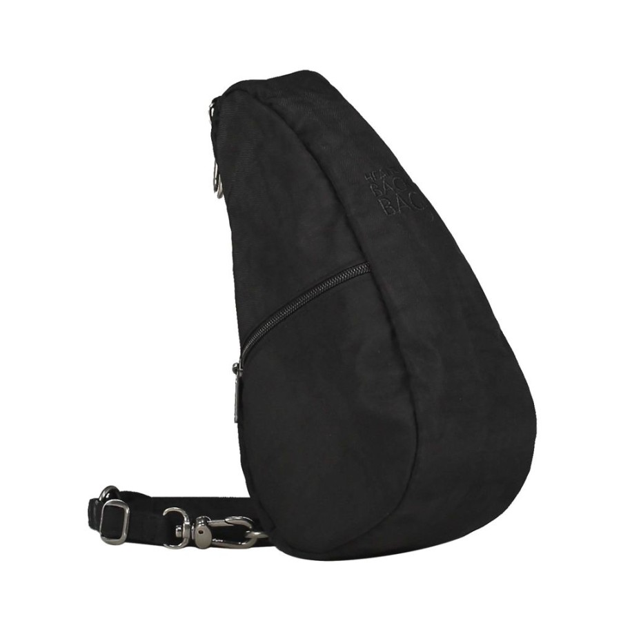 Bags Healthy Back Bag | 6100- Bk Black Textured Nylon Mini Baglett