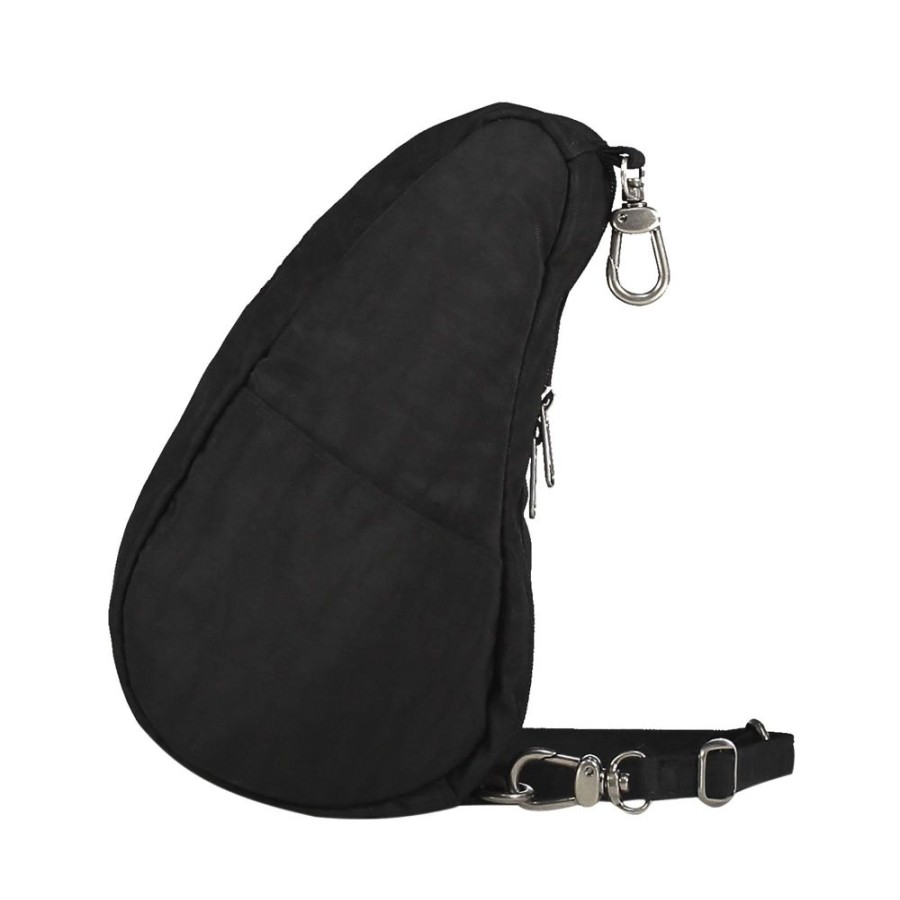 Bags Healthy Back Bag | 6100- Bk Black Textured Nylon Mini Baglett