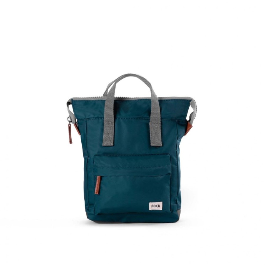 Bags Roka London | Bantry B Teal Small Recycled Nylon