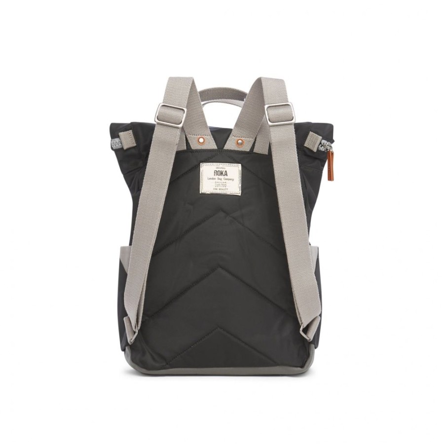 Bags Roka London | Canfield B Medium Sustainable Nylon Black