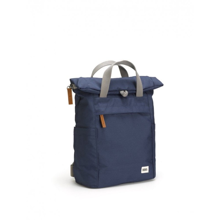 Bags Roka London | Finchley A Small Sustainable Canvas Mineral