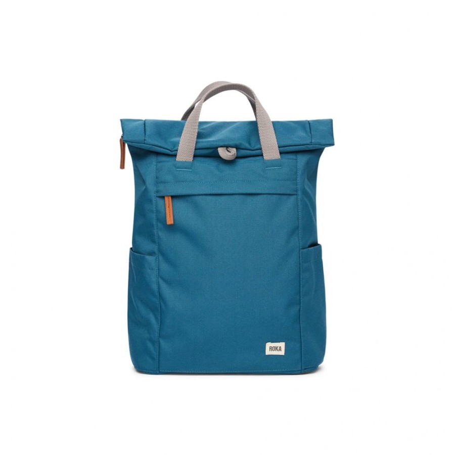 Bags Roka London | Finchley A Large Sustainable Canvas Marine