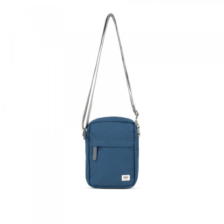 Bags Roka London | Bond Recycled Canvas Deep Blue