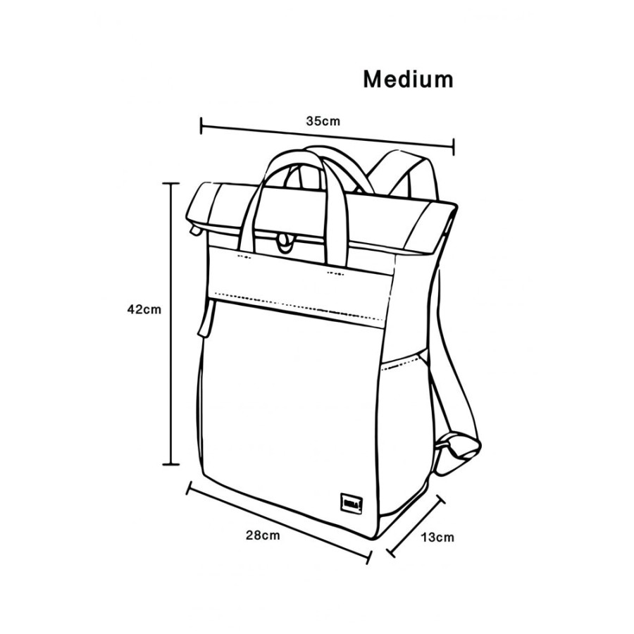 Bags Roka London | Finchley A Medium Sustainable Canvas Flax