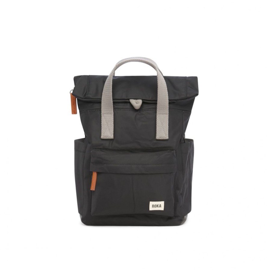 Bags Roka London | Canfield B Small Sustainable Nylon Black