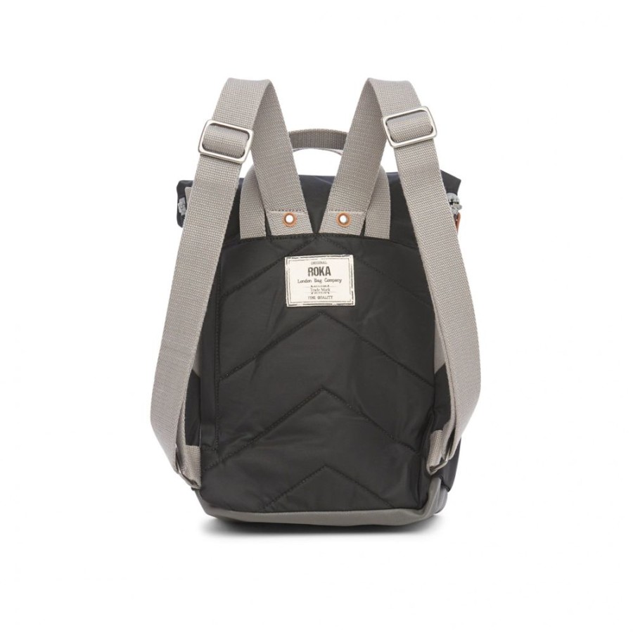 Bags Roka London | Canfield B Small Sustainable Nylon Black