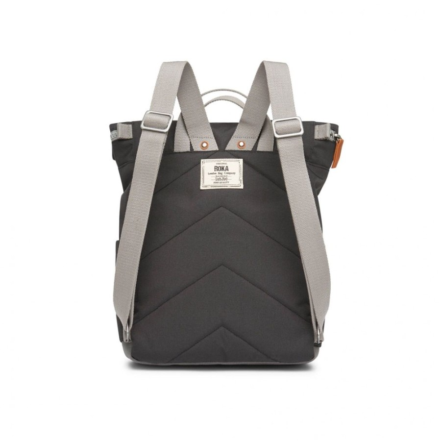 Bags Roka London | Bantry B Small Sustainable Canvas Ash