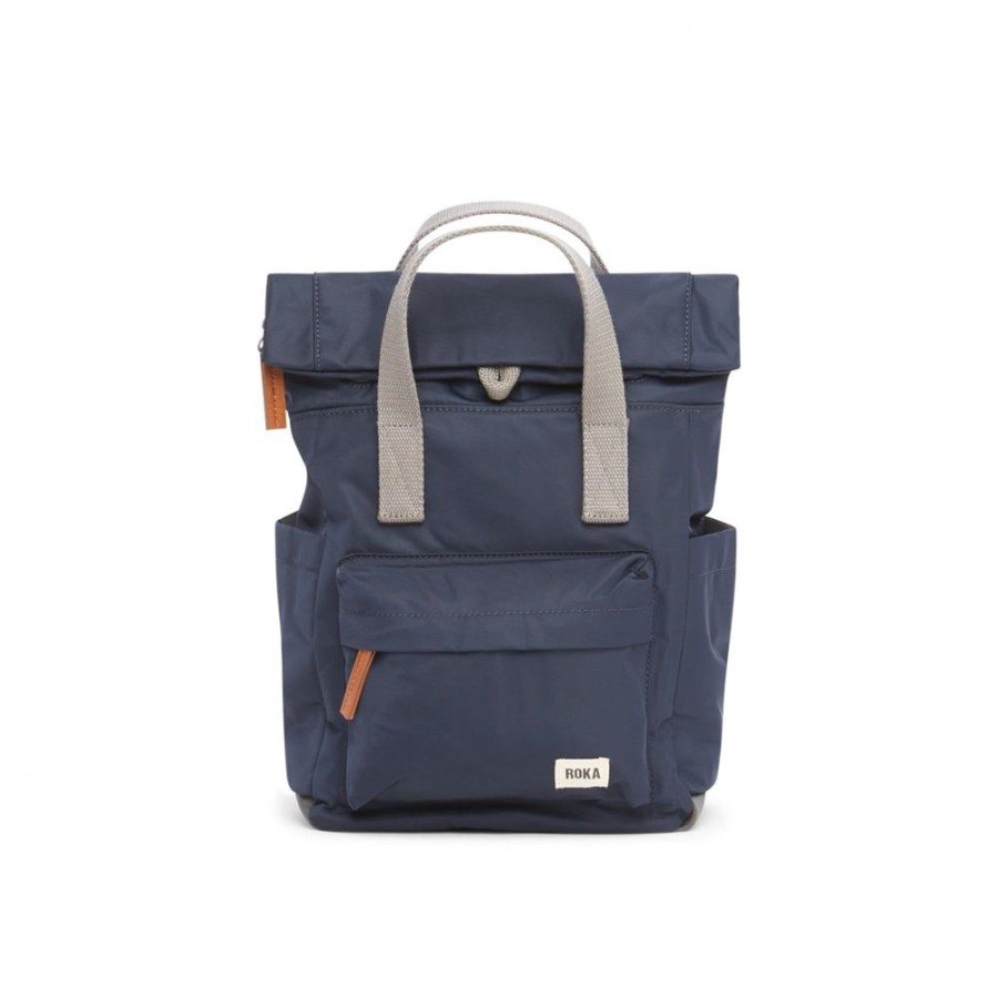 Bags Roka London | Canfield B Small Sustainable Nylon Midnight