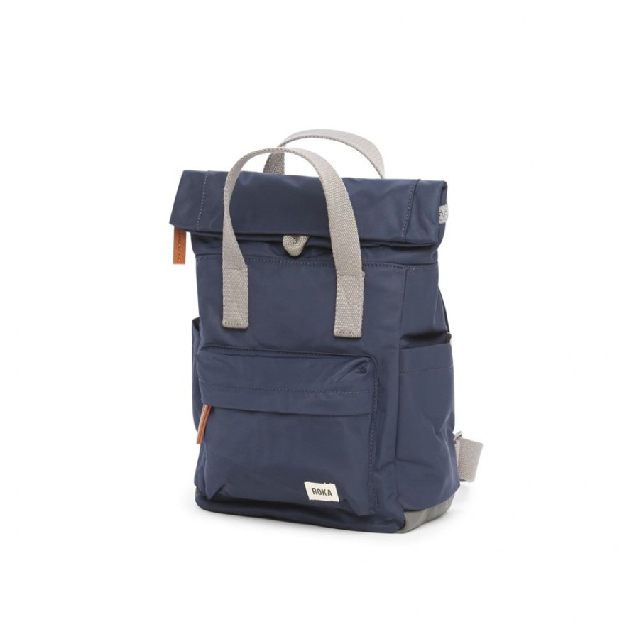 Bags Roka London | Canfield B Small Sustainable Nylon Midnight