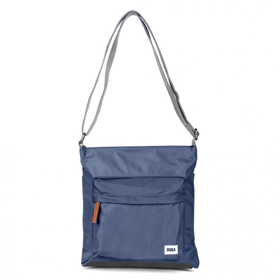 Bags Roka London | Kennington B Medium Sustainable Nylon Airforce