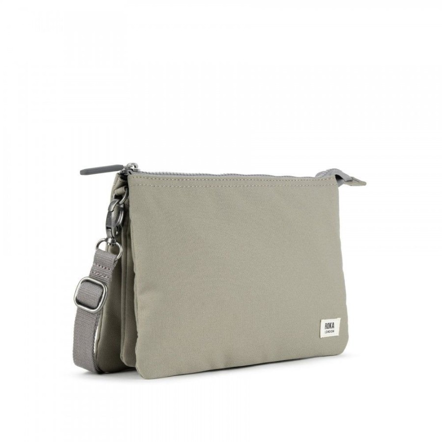 Bags Roka London | Carnaby Xl Recycled Canvas Coriander