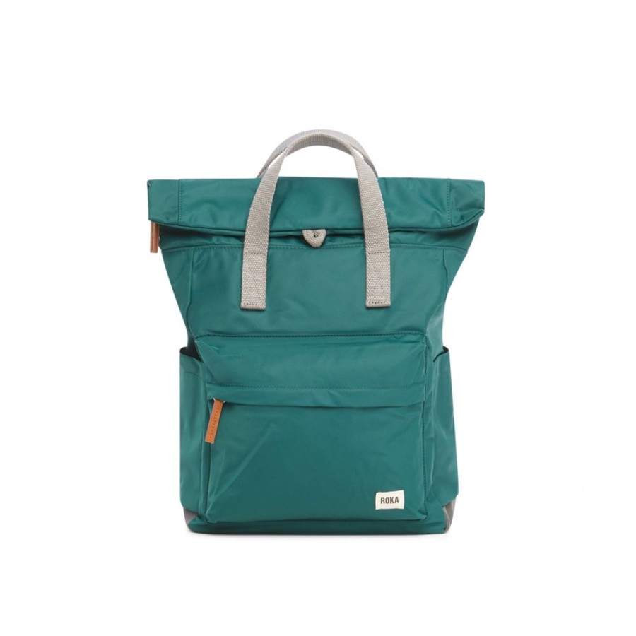 Bags Roka London | Canfield B Medium Recycled Nylon Teal