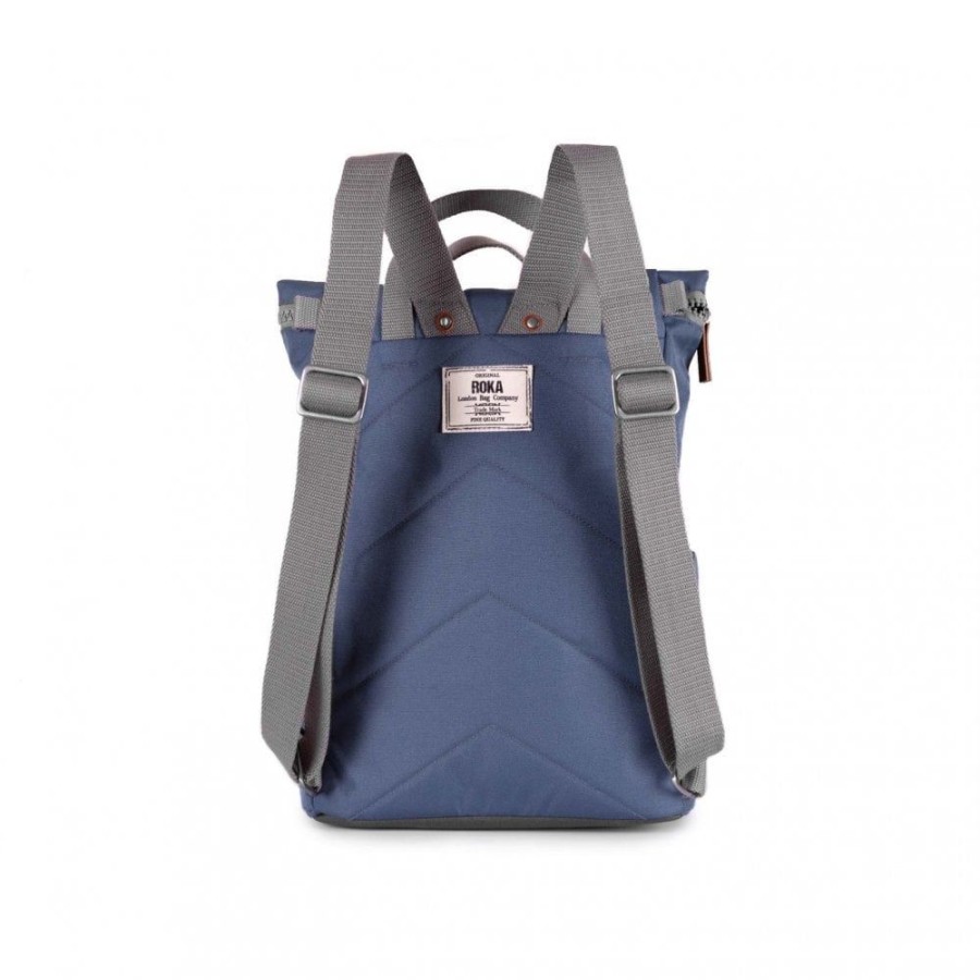 Bags Roka London | Finchley A Small Sustainable Canvas Airforce