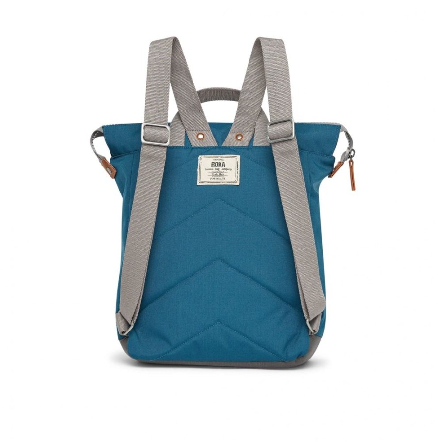 Bags Roka London | Bantry B Small Sustainable Canvas Marine